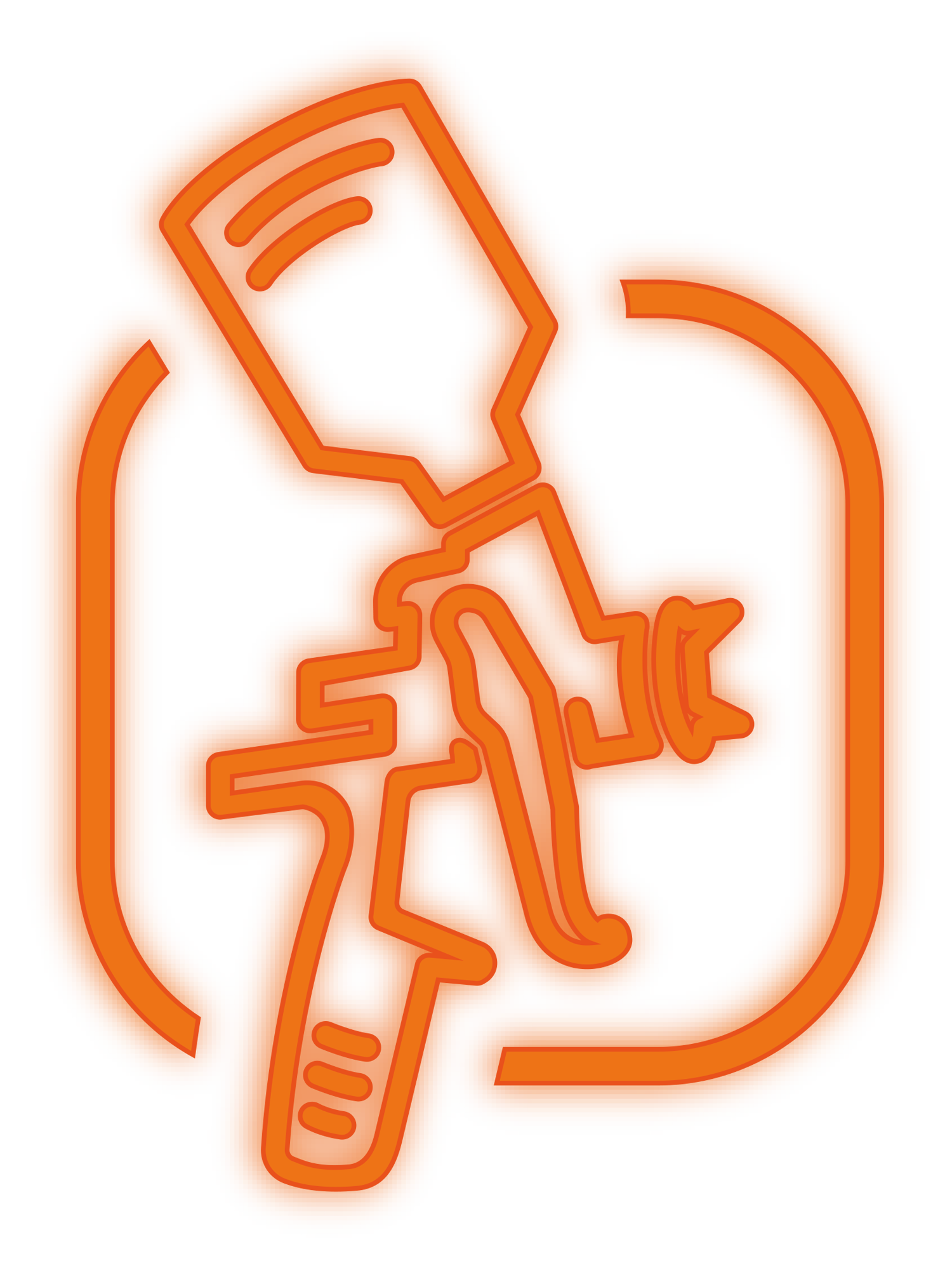 FINISH-Lackreparatur---Pistole_orange_leuchtend